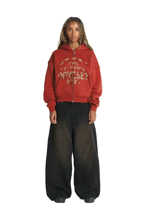 Odyssey Zip-Hoodie Red - Image 3