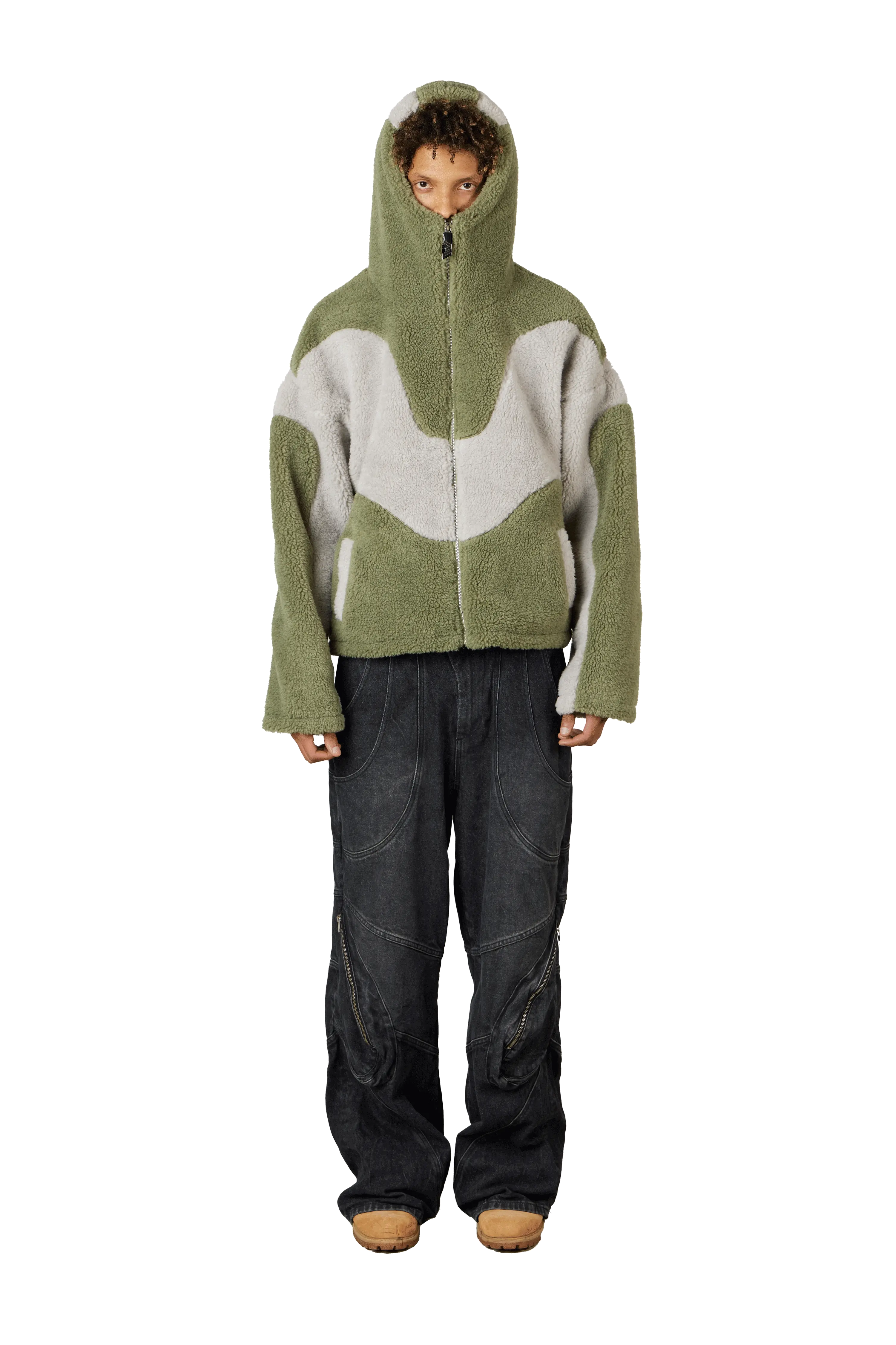 Olive Fleece Jacket 2.0 - Image 3