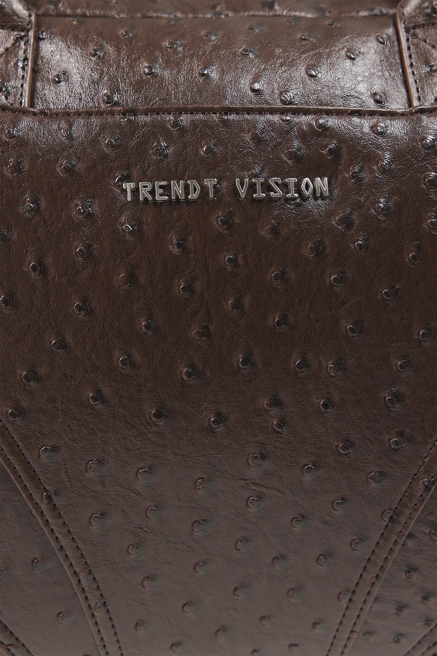 "Ostrich" Duffle Bag Brown - Image 3