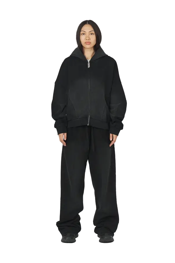 Black Zip Hoodie - Image 3