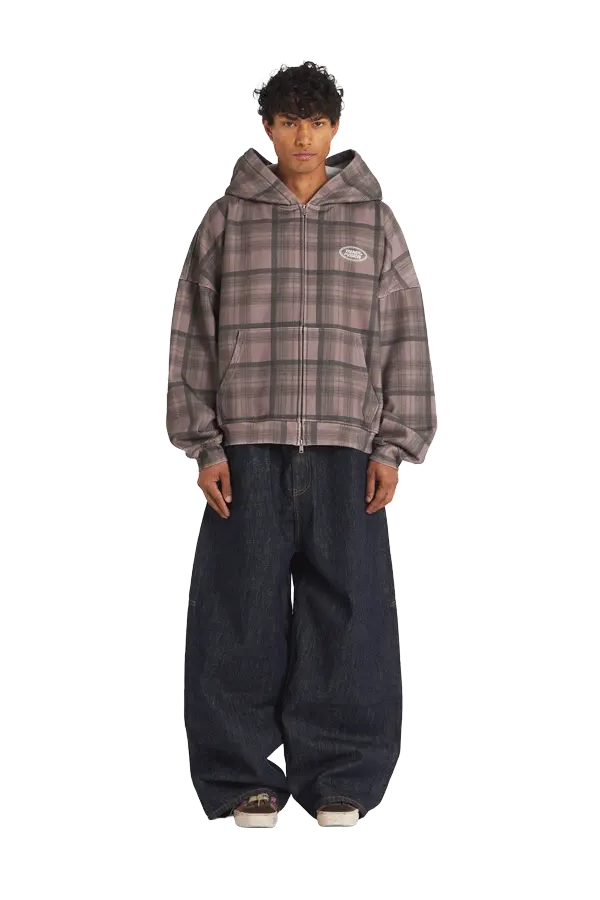 Plaid Zip Hoodie - Image 2