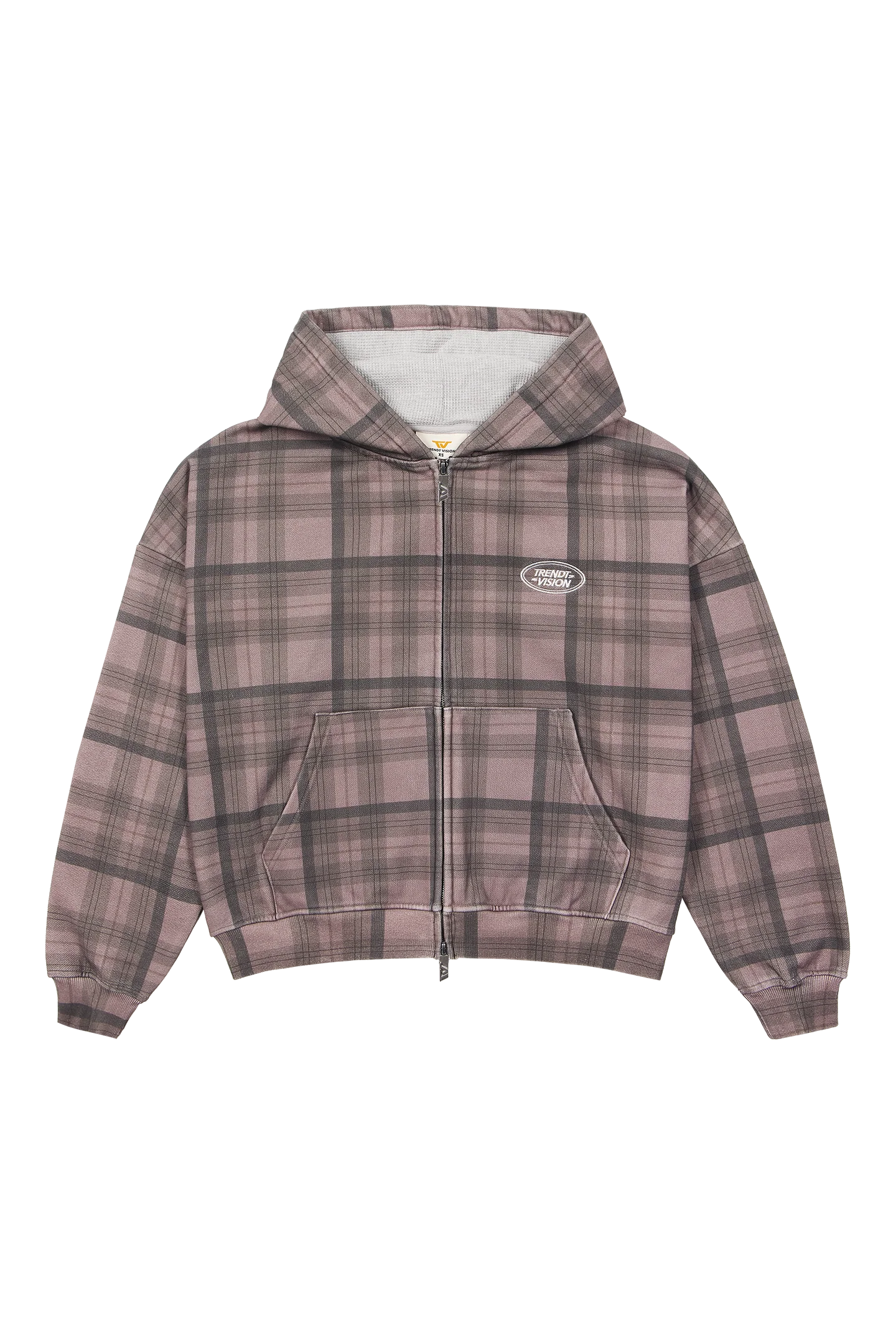 Plaid Zip Hoodie - Image 4