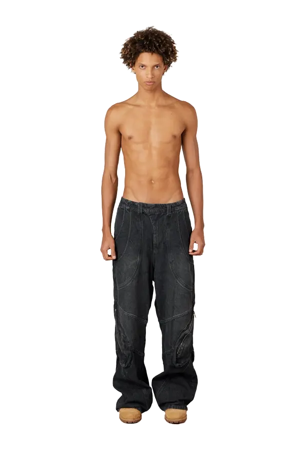 Cargo Denim Jeans - Image 2