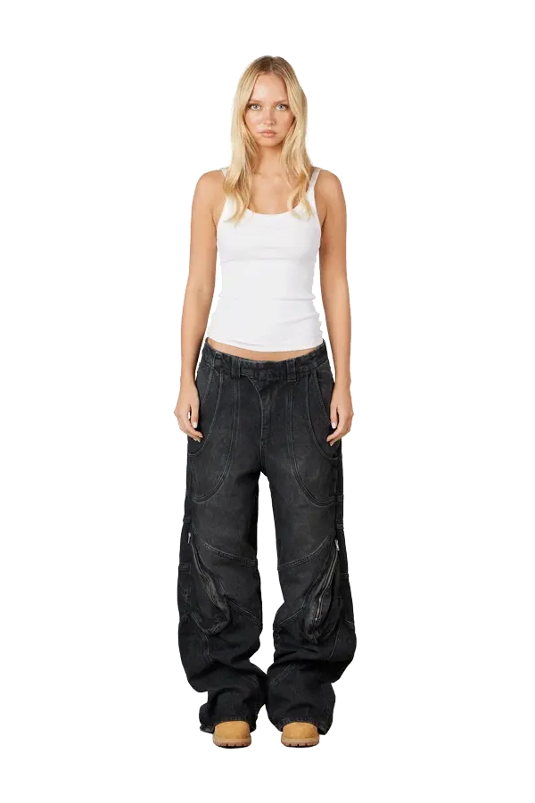 Cargo Denim Jeans - Image 3