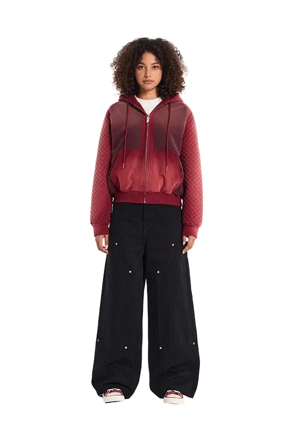 Quilted Zip-Hoodie - Image 3