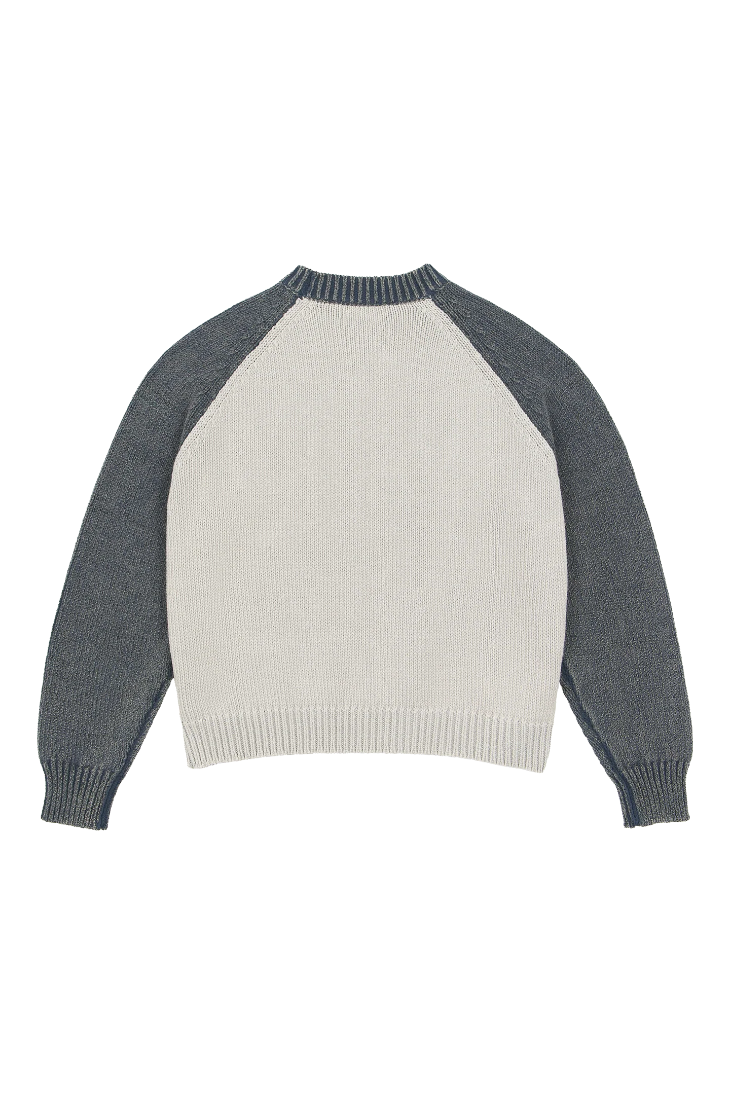 Raglan Knit Sweater Blue Grey - Image 5