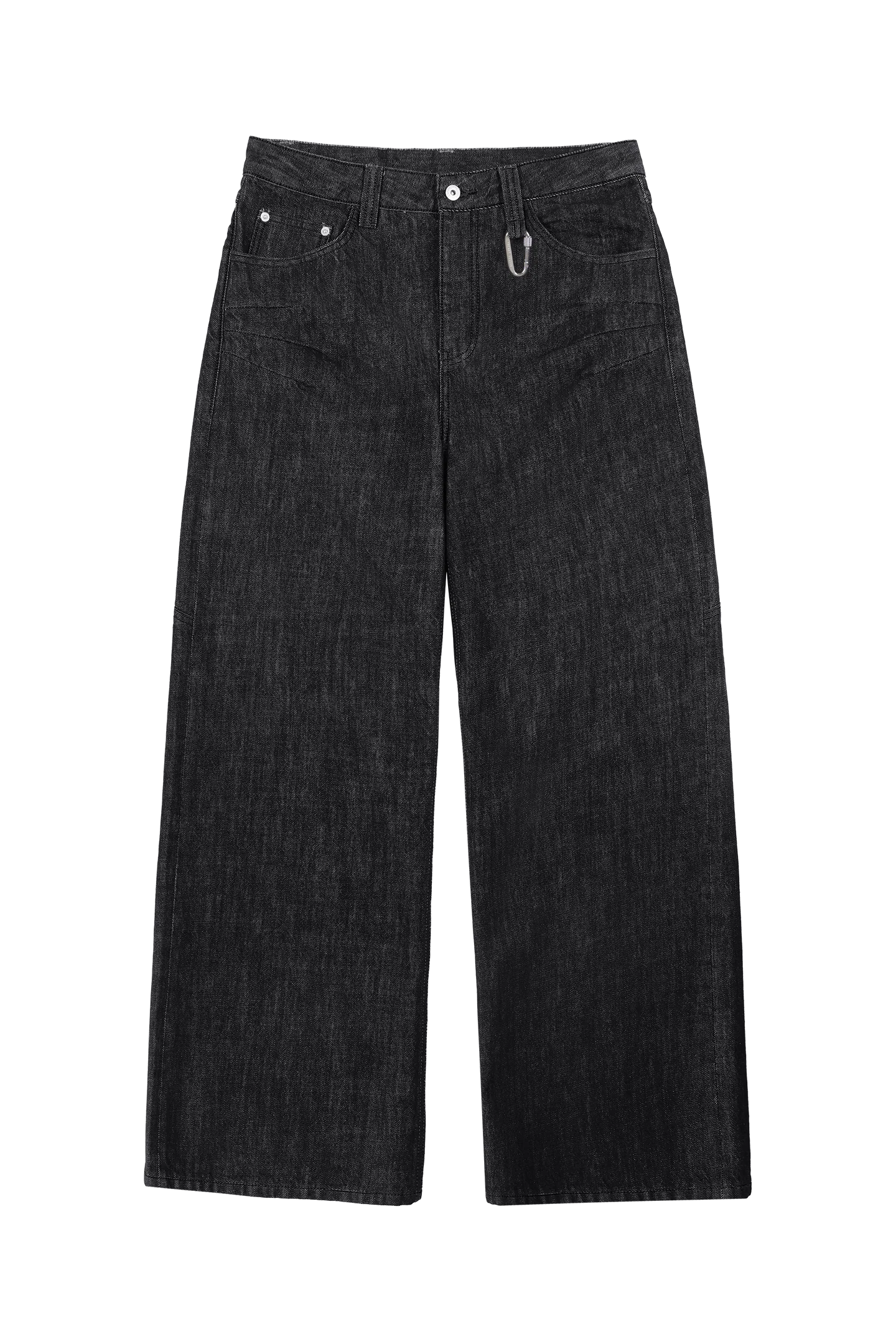 Raw Baggy Denim Jeans Black - Image 3