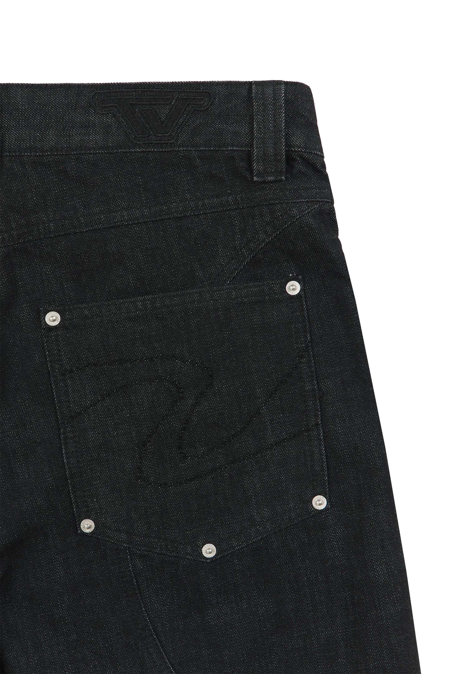 Raw Baggy Denim Jeans Black - Image 8