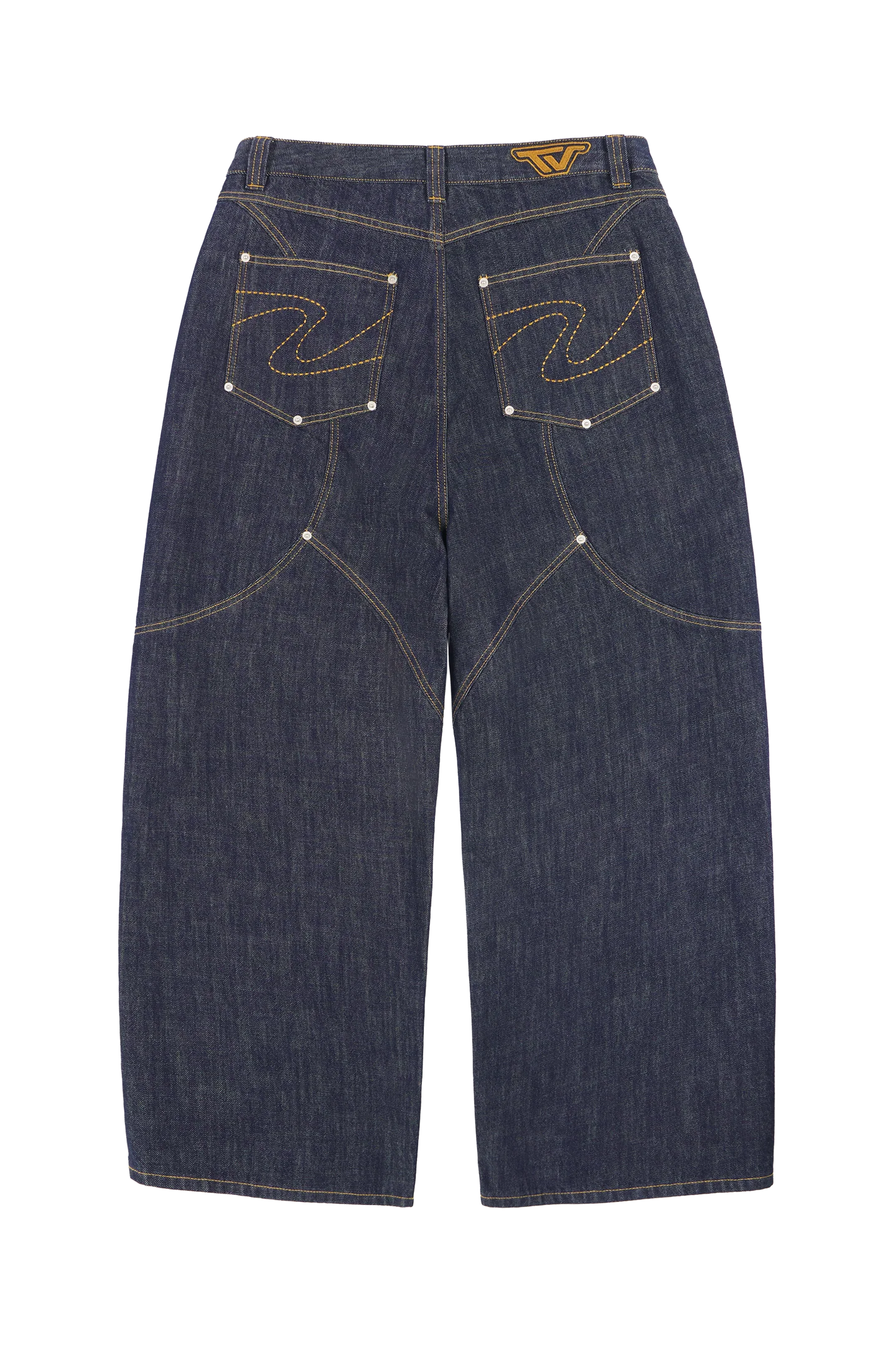 Raw Baggy Denim Jeans Blue - Image 4