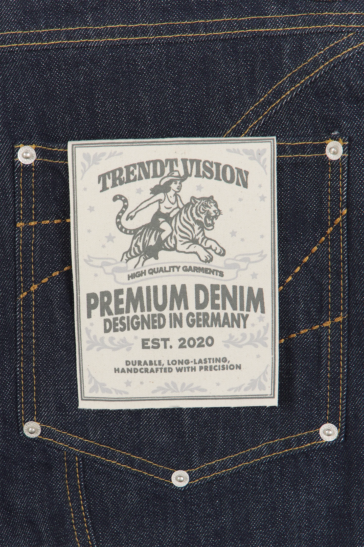 Raw Baggy Denim Jeans Blue - Image 6