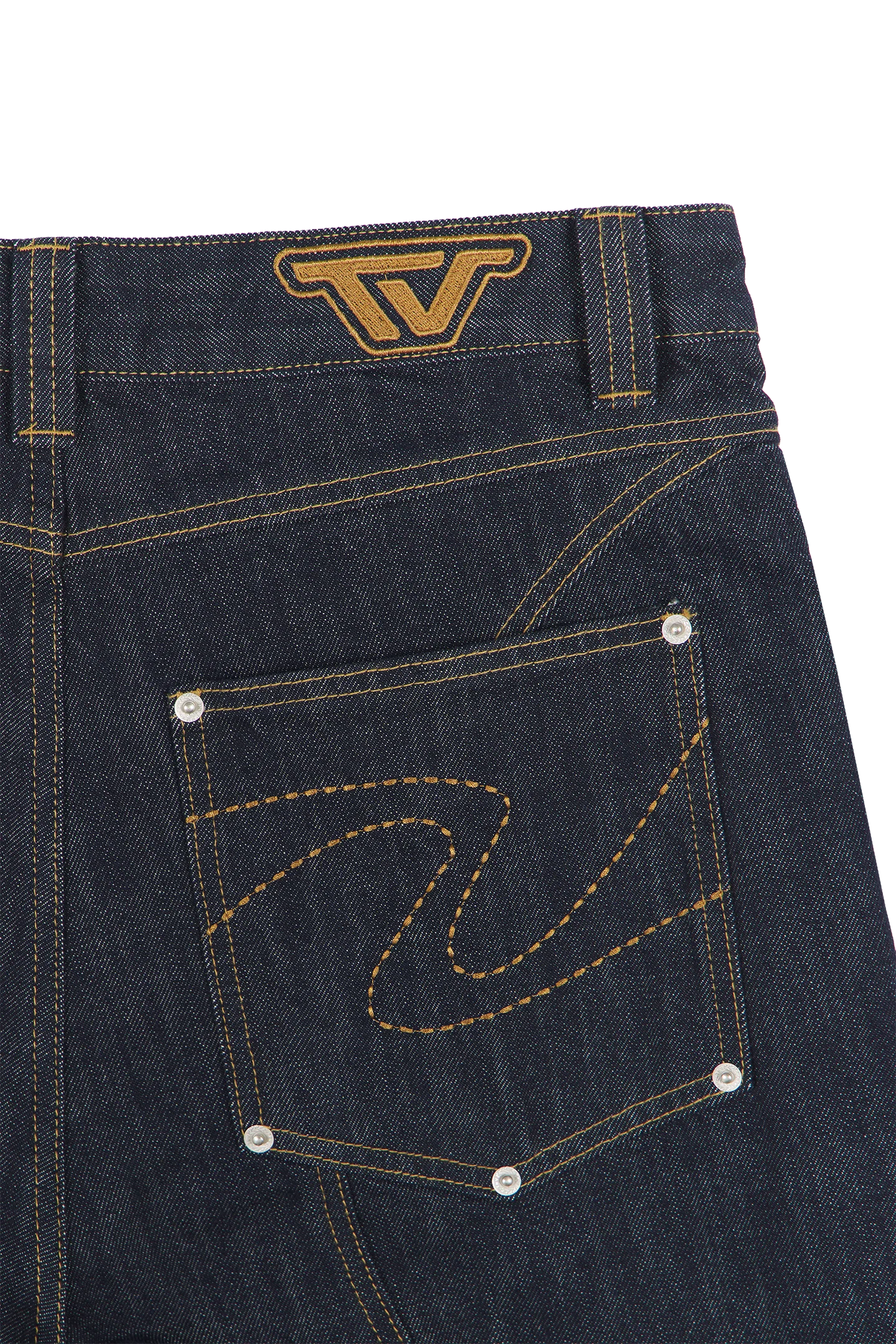 Raw Denim Jeans Blue - Image 9