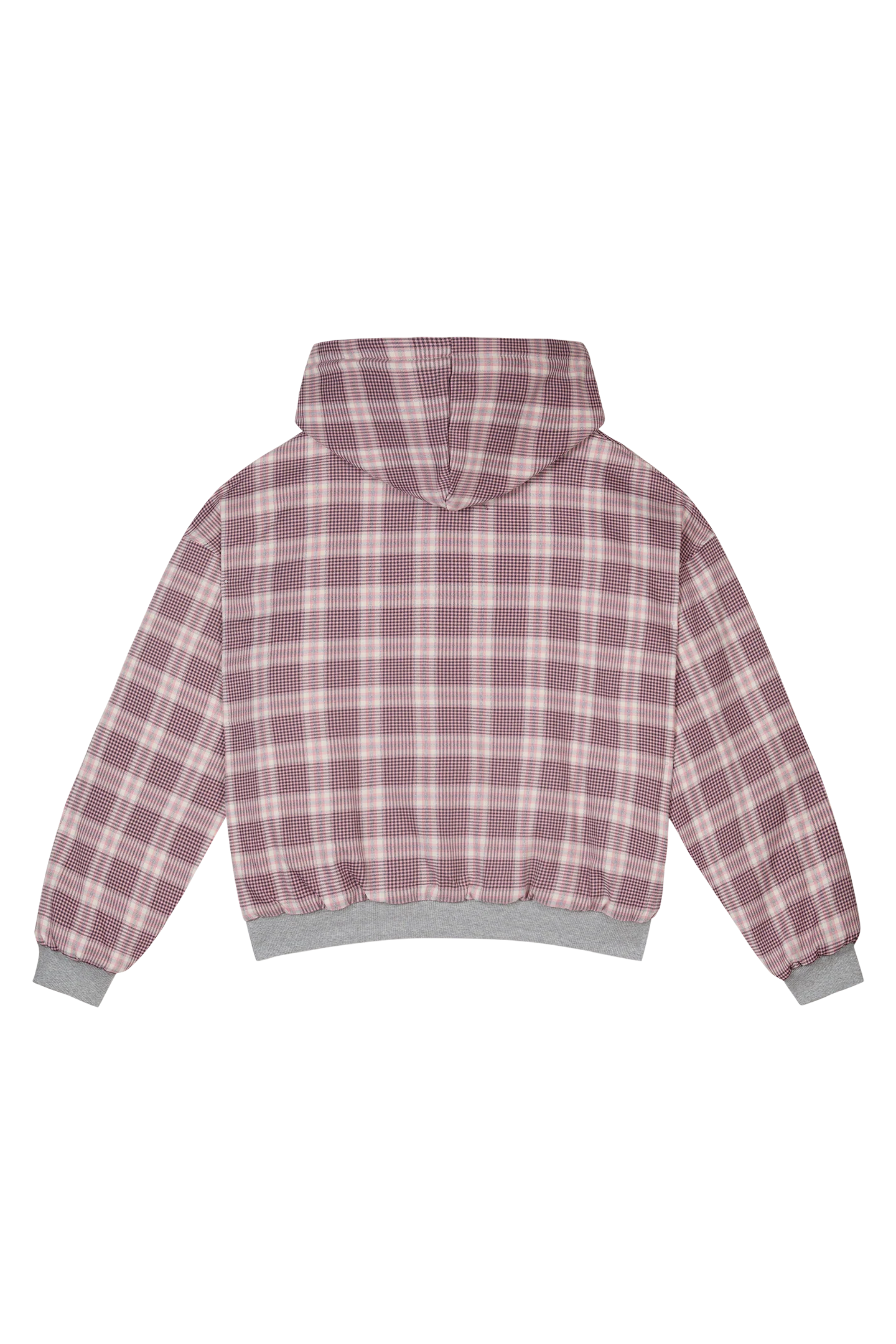 Reversible Flannel Zip-Hoodie Pink - Image 11