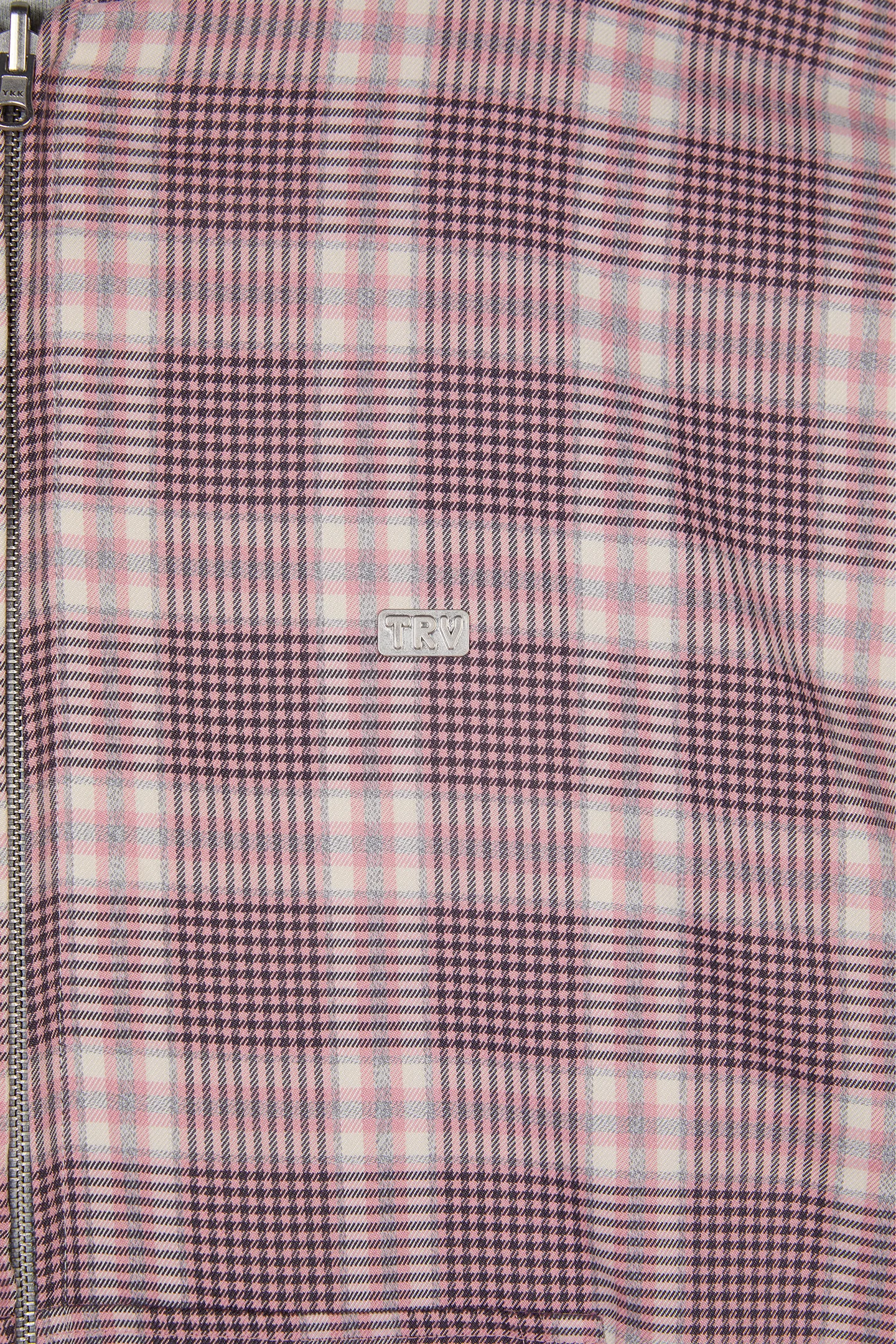 Reversible Flannel Zip-Hoodie Pink - Image 13