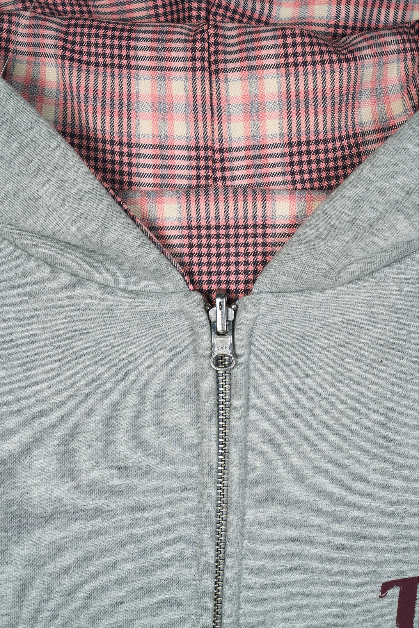 Reversible Flannel Zip-Hoodie Pink - Image 9