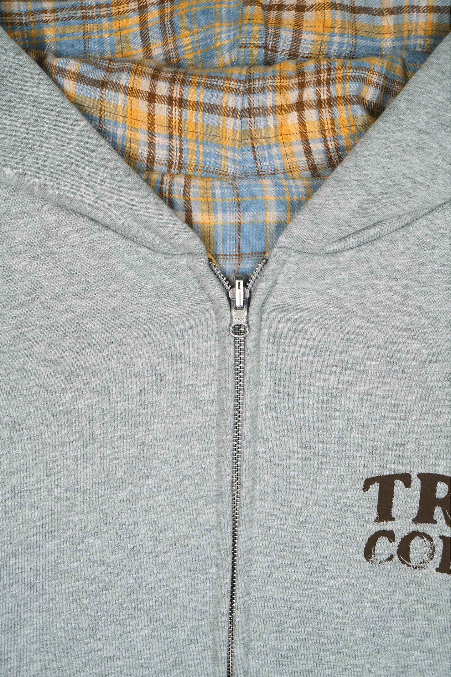 Reversible Flannel Zip-Hoodie Yellow - Image 10