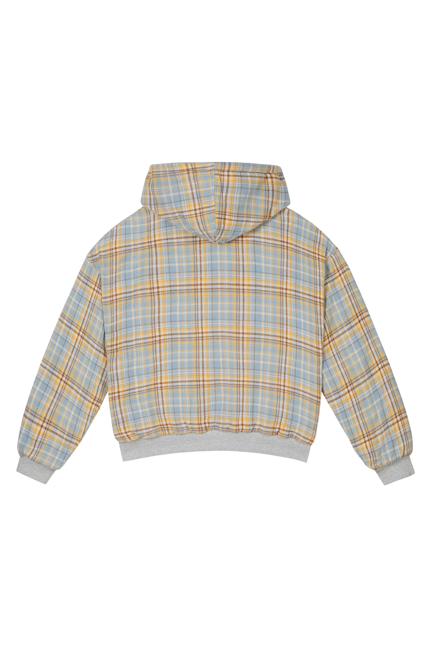 Reversible Flannel Zip-Hoodie Yellow - Image 9