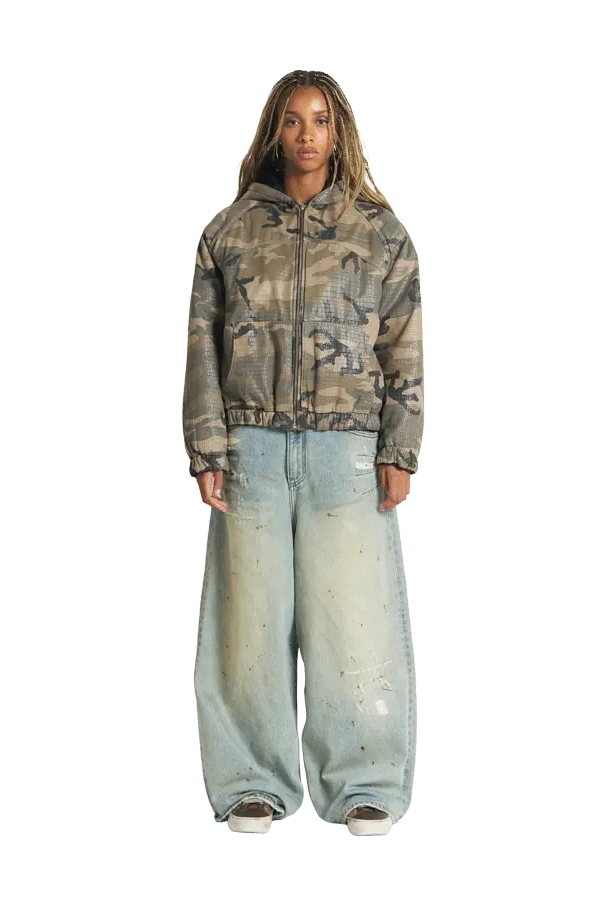 Reversible Raw Denim / Camo Jacket - Image 3