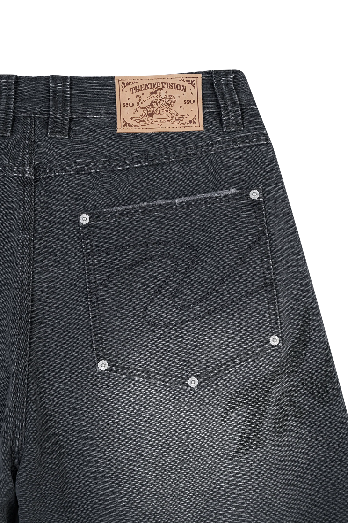 Scribbled Double Knee Pants - Image 7