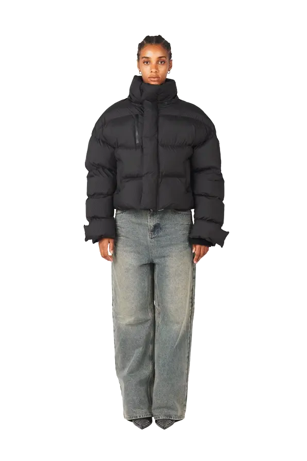Black Puffer Jacket - Image 3