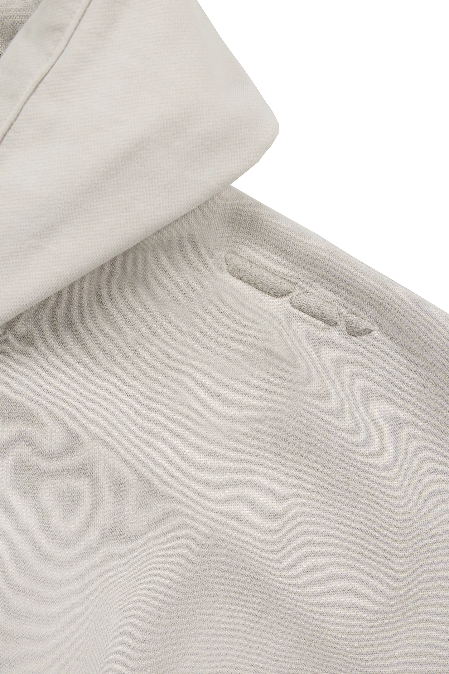 Stone Grey Zip Hoodie - Image 5