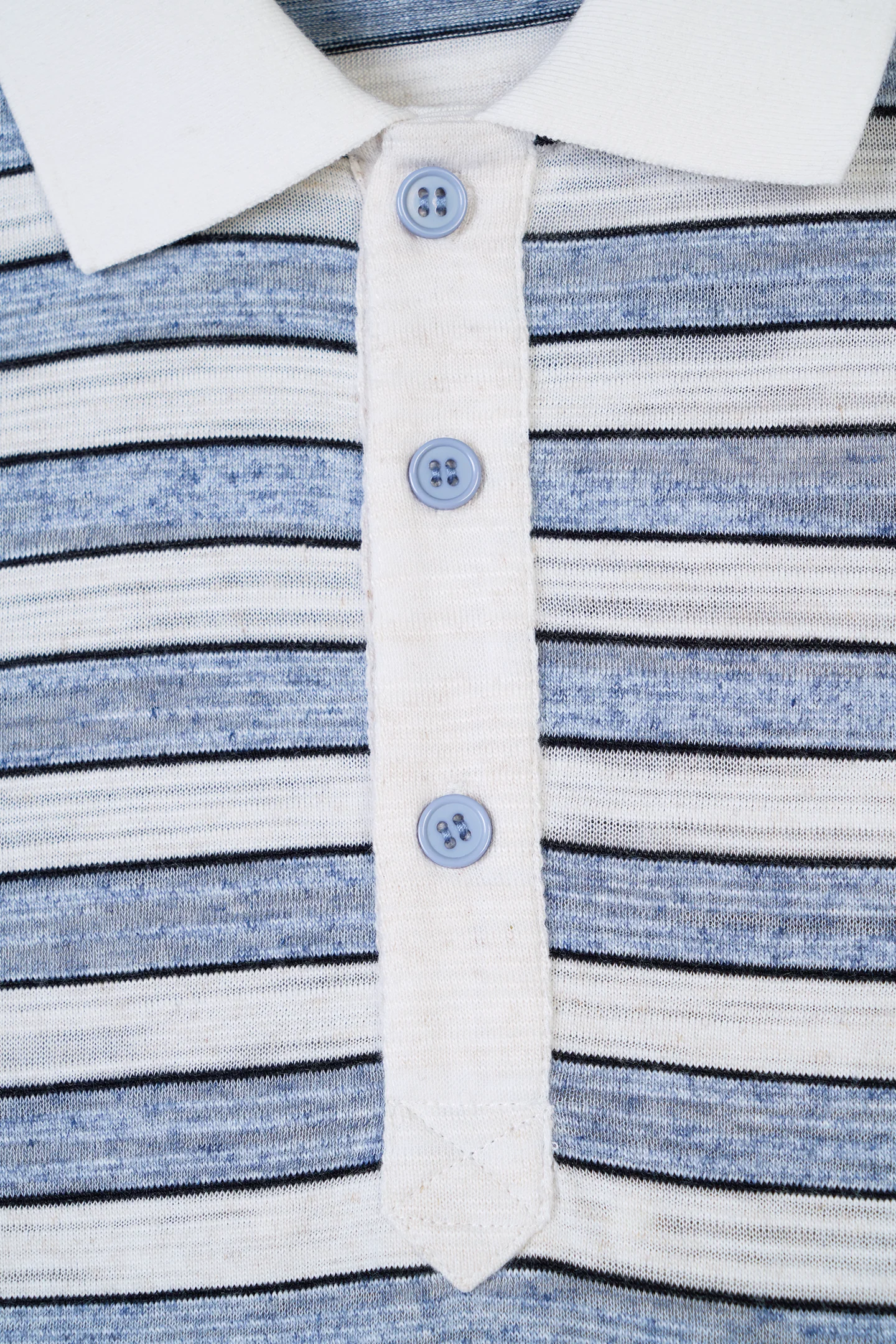 Striped Polo Longsleeve Blue - Image 7