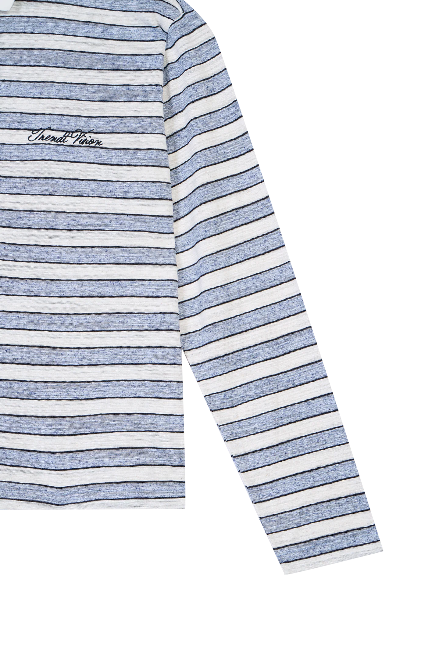 Striped Polo Longsleeve Blue - Image 9