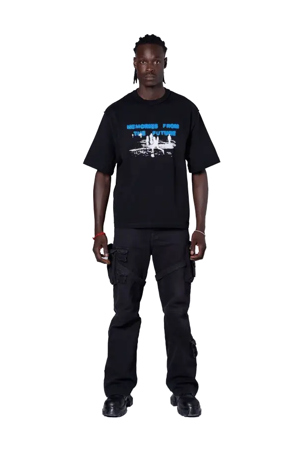 Black Graphic T-Shirt - Image 2