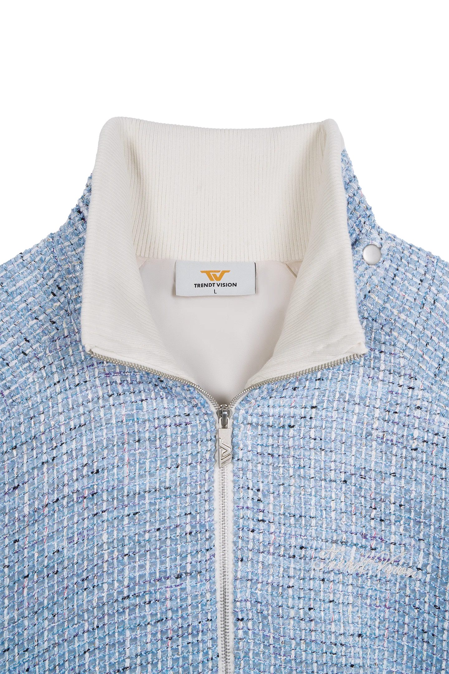 Tweed Jacket Light Blue - Image 6