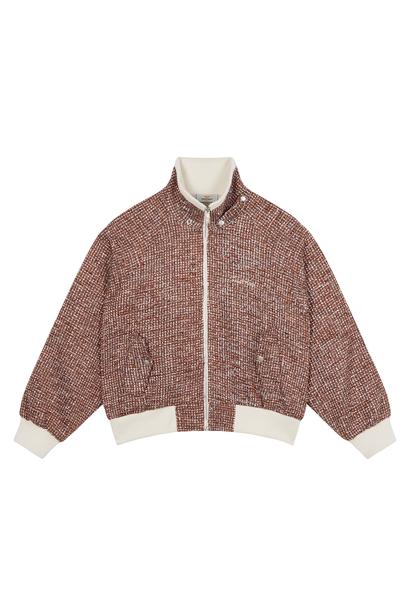 Tweed Jacket Rust Brown - Image 4