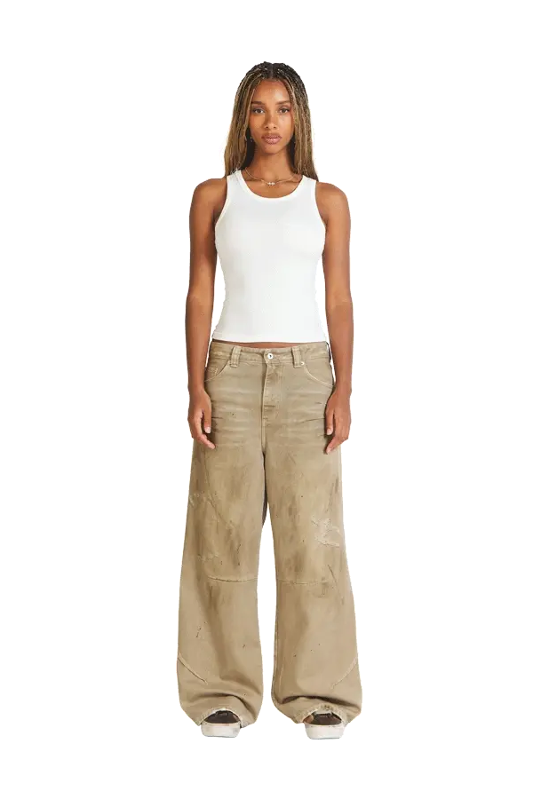 Twill Pants Beige - Image 3