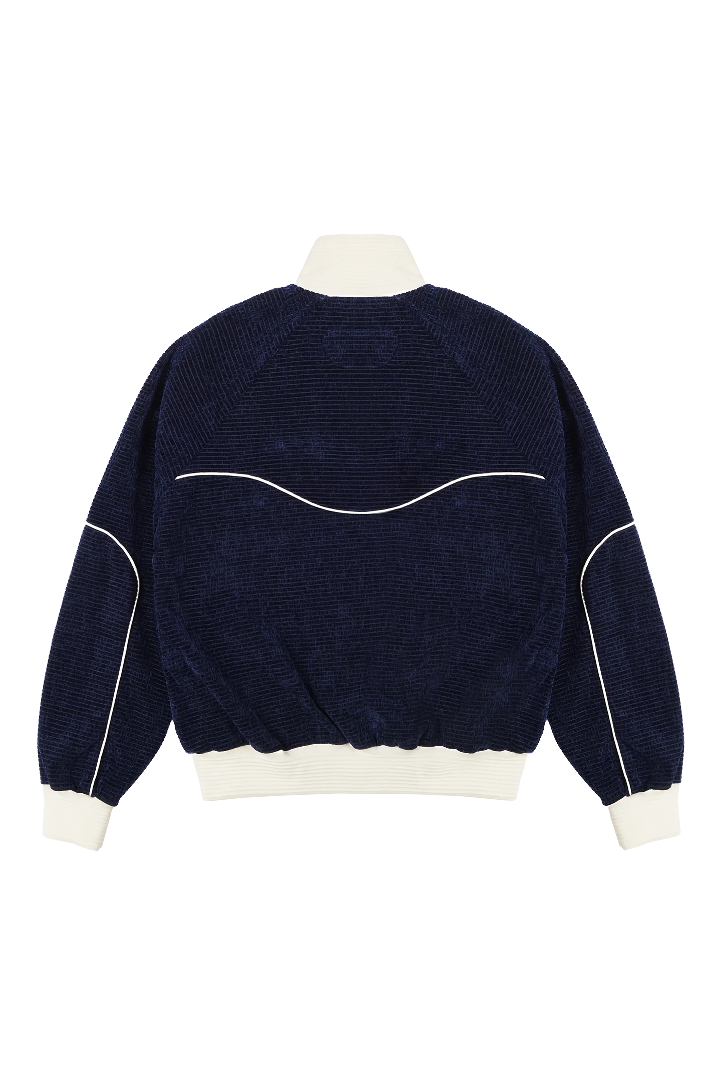 Velour Track Jacket Blue - Image 4