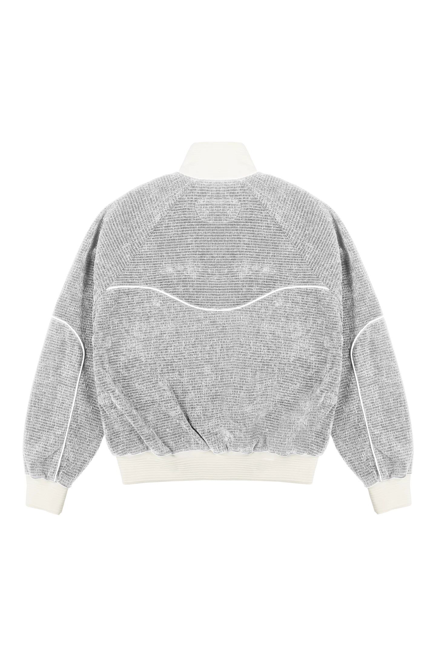 Velour Track Jacket Grey - Image 4