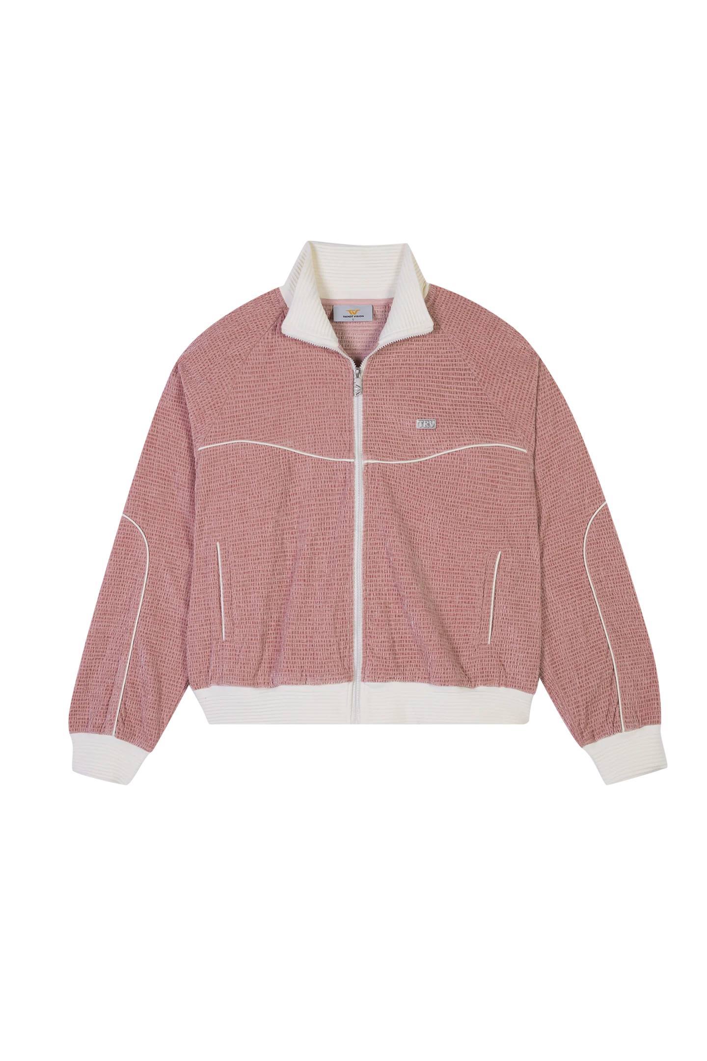 Velour Track Jacket Pink - Image 4