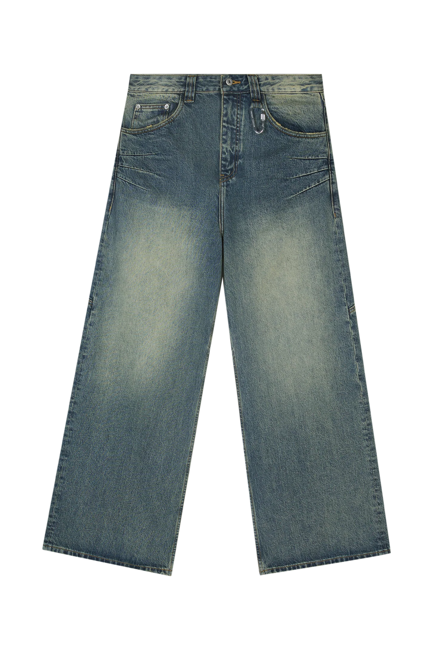 Washed Denim Yellow Blue - Image 3