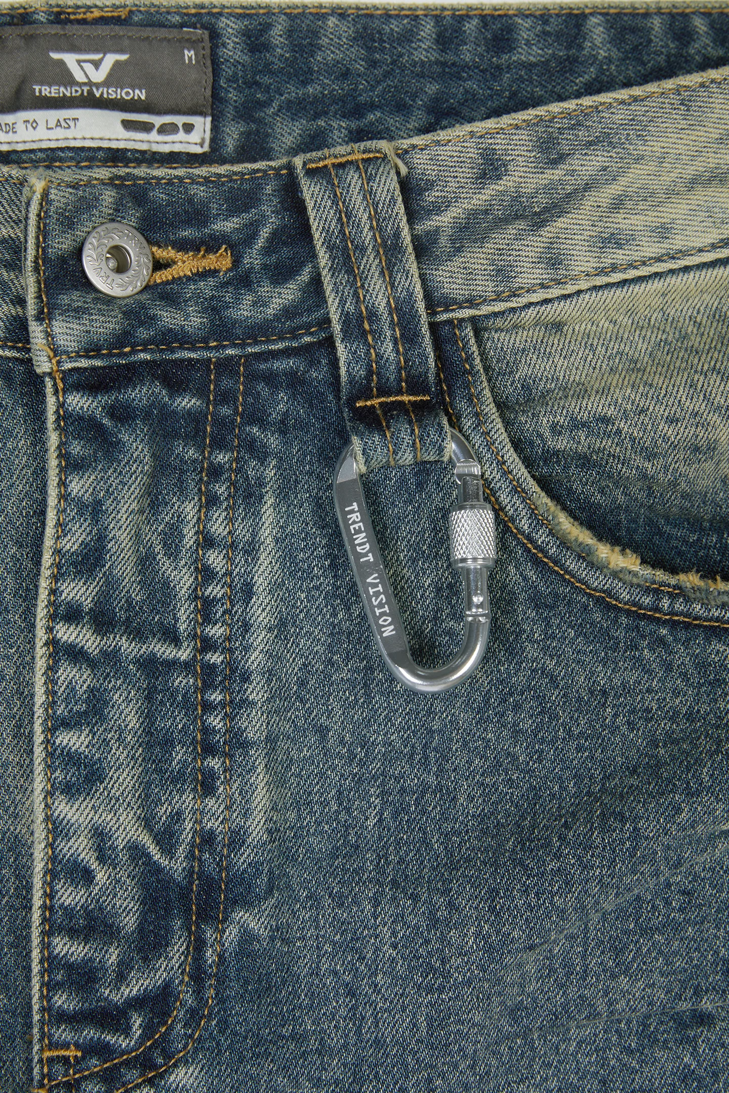 Washed Denim Yellow Blue - Image 7