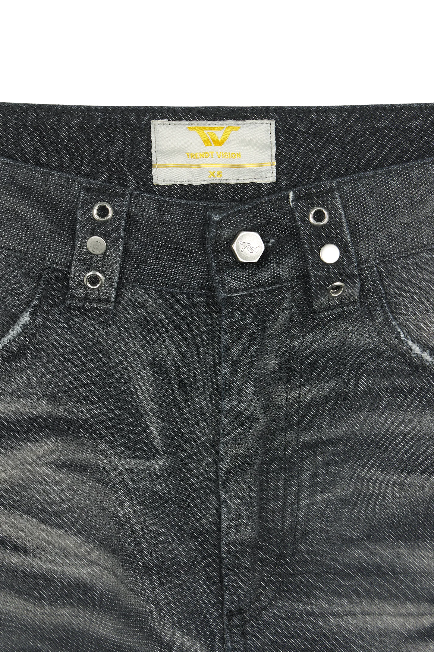 Black Whisker Denim Jeans - Image 6