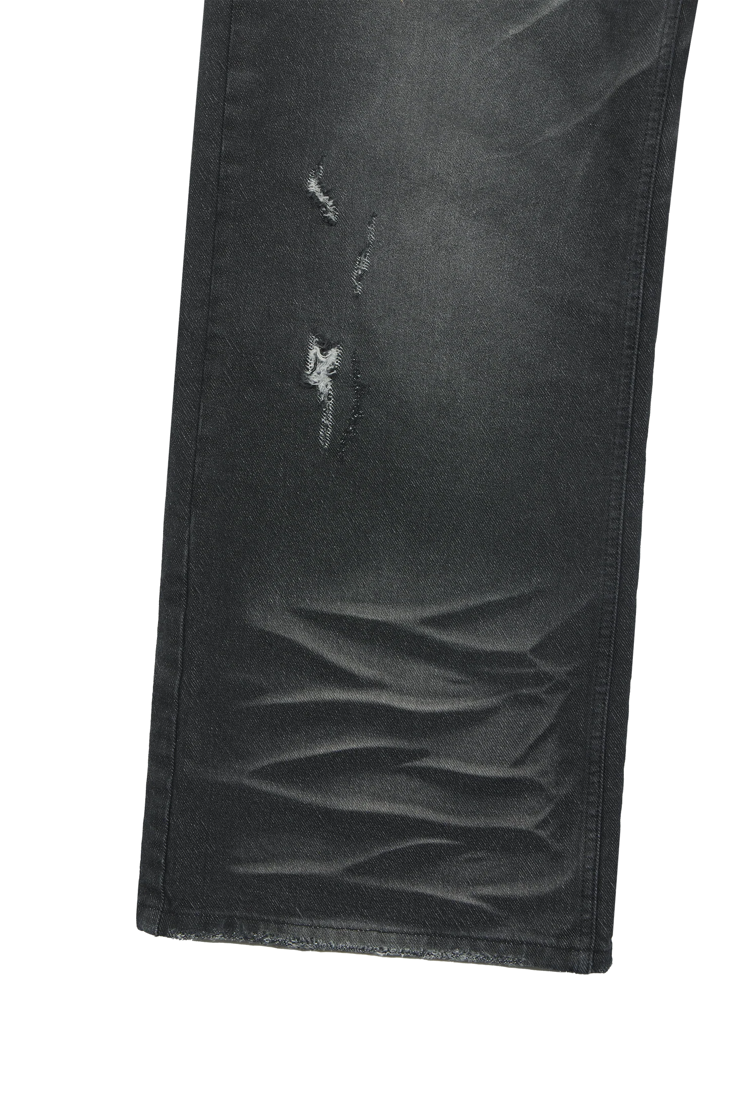 Black Whisker Denim Jeans - Image 8