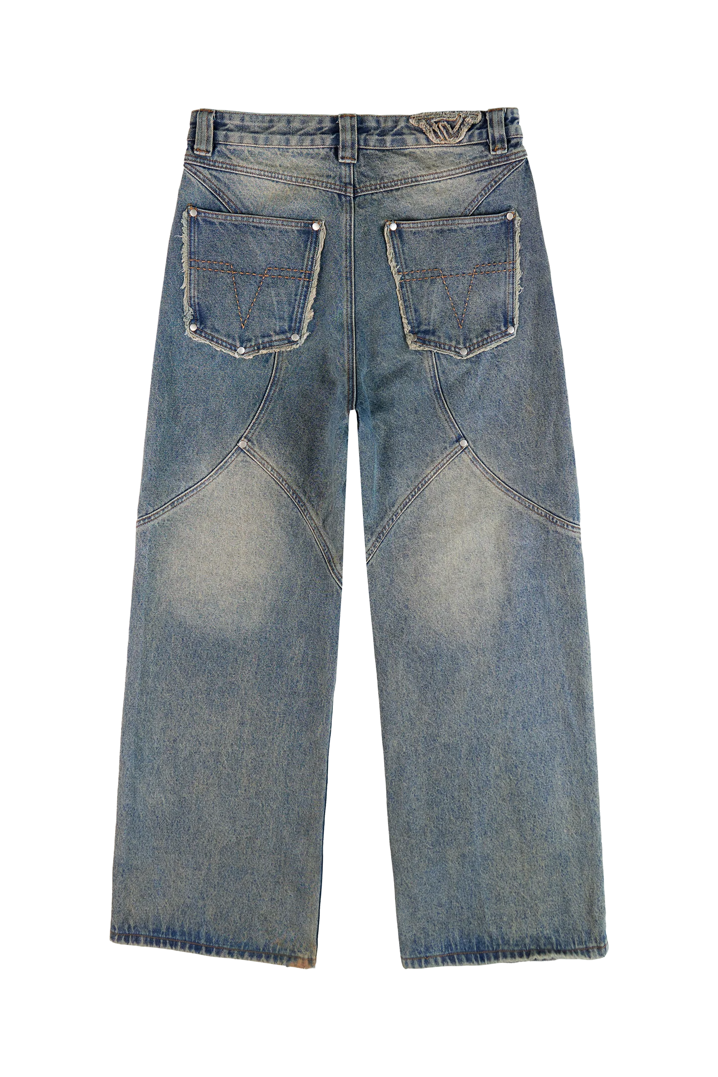 Yellow/Blue Denim Jeans - Image 5